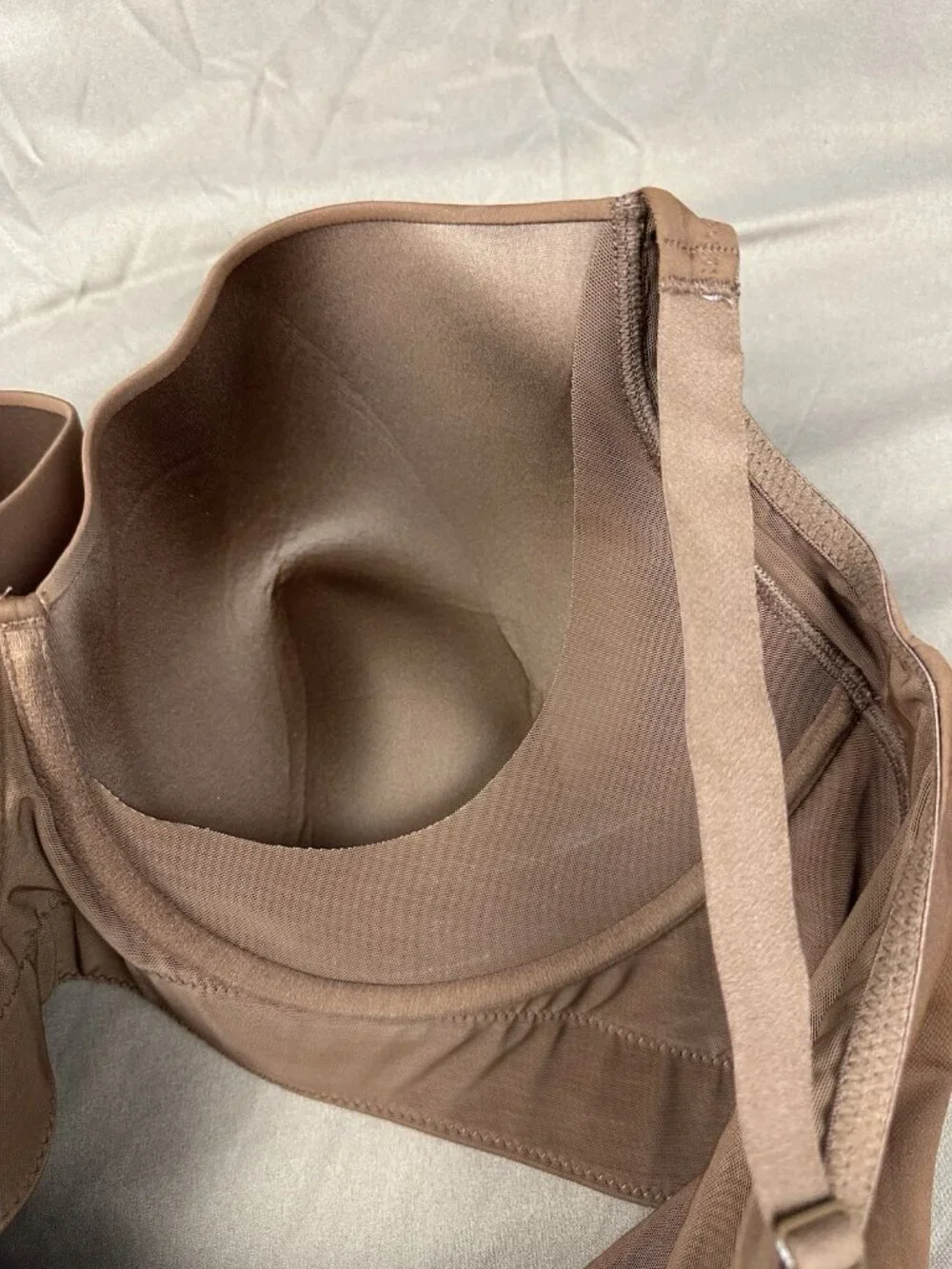 Shapellx Bare Essentials™AirSlim 48DD Brown Back Smoothing Underwire Push-Up Bra